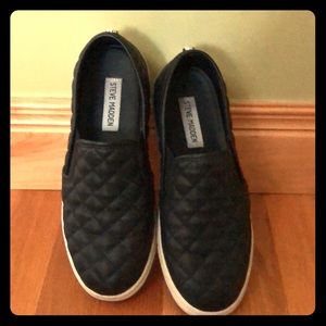 Steve Madden leather slip ons